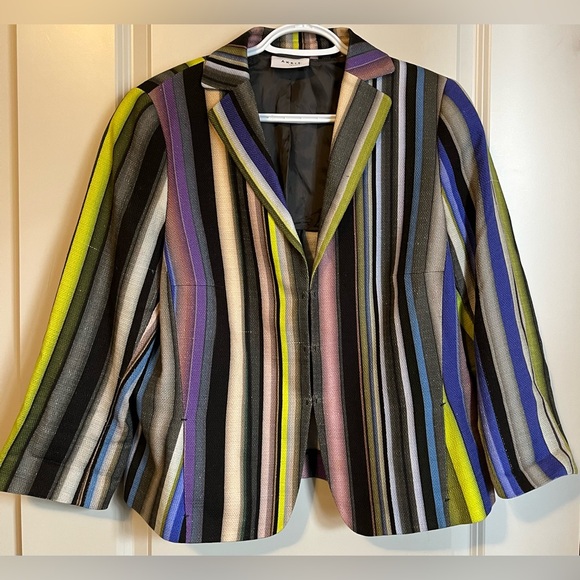 Akris Punto Jackets & Blazers - Akris Punto Striped Blazer Size 14 - fits like 12